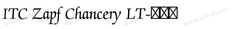 ITC Zapf Chancery LT字体转换